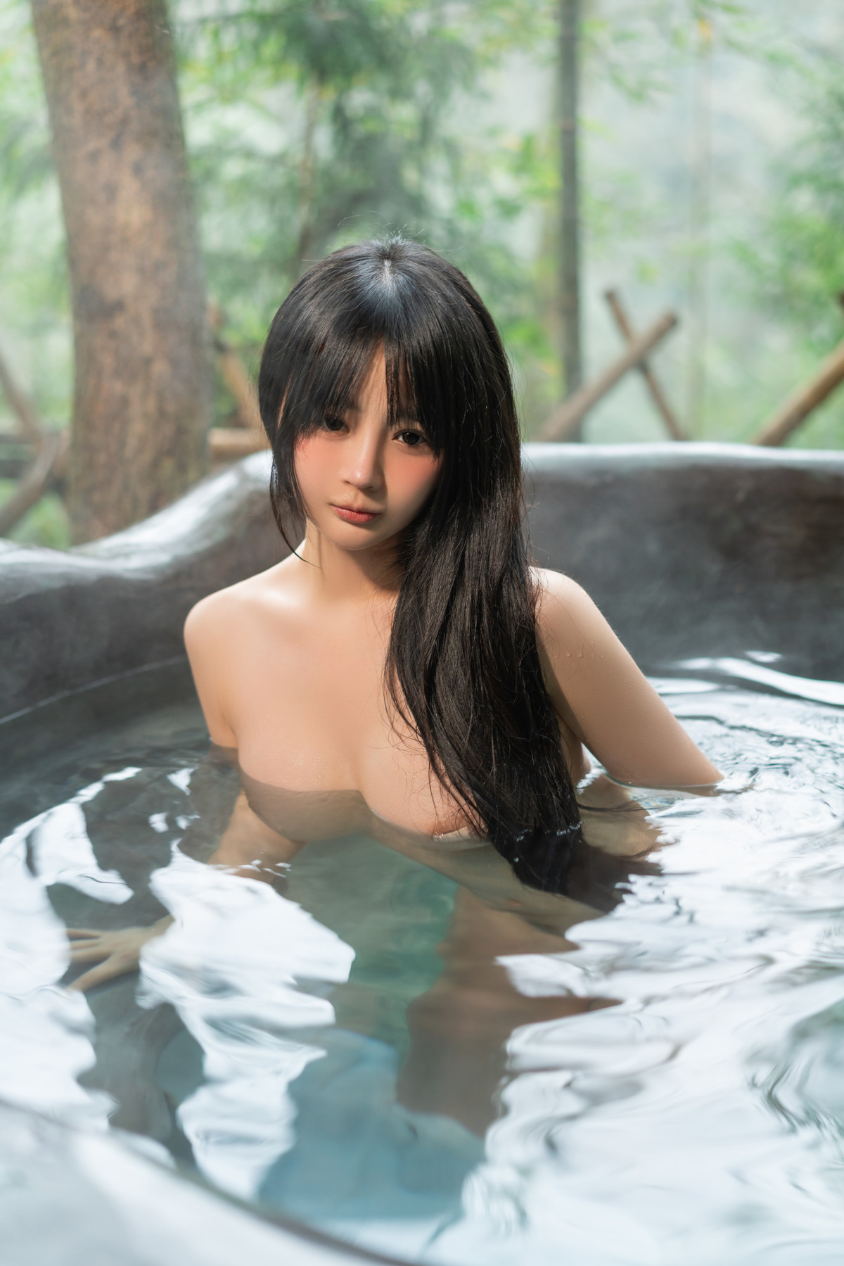 Cosplay 桜井宁宁 温泉 Hot Spring
